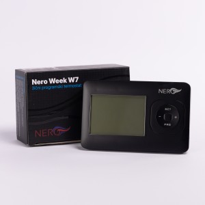 Zicani sobni termostat programabilni NERO W7 CRNI